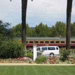 Napa Valley Wine Train Passing by Sutter Home